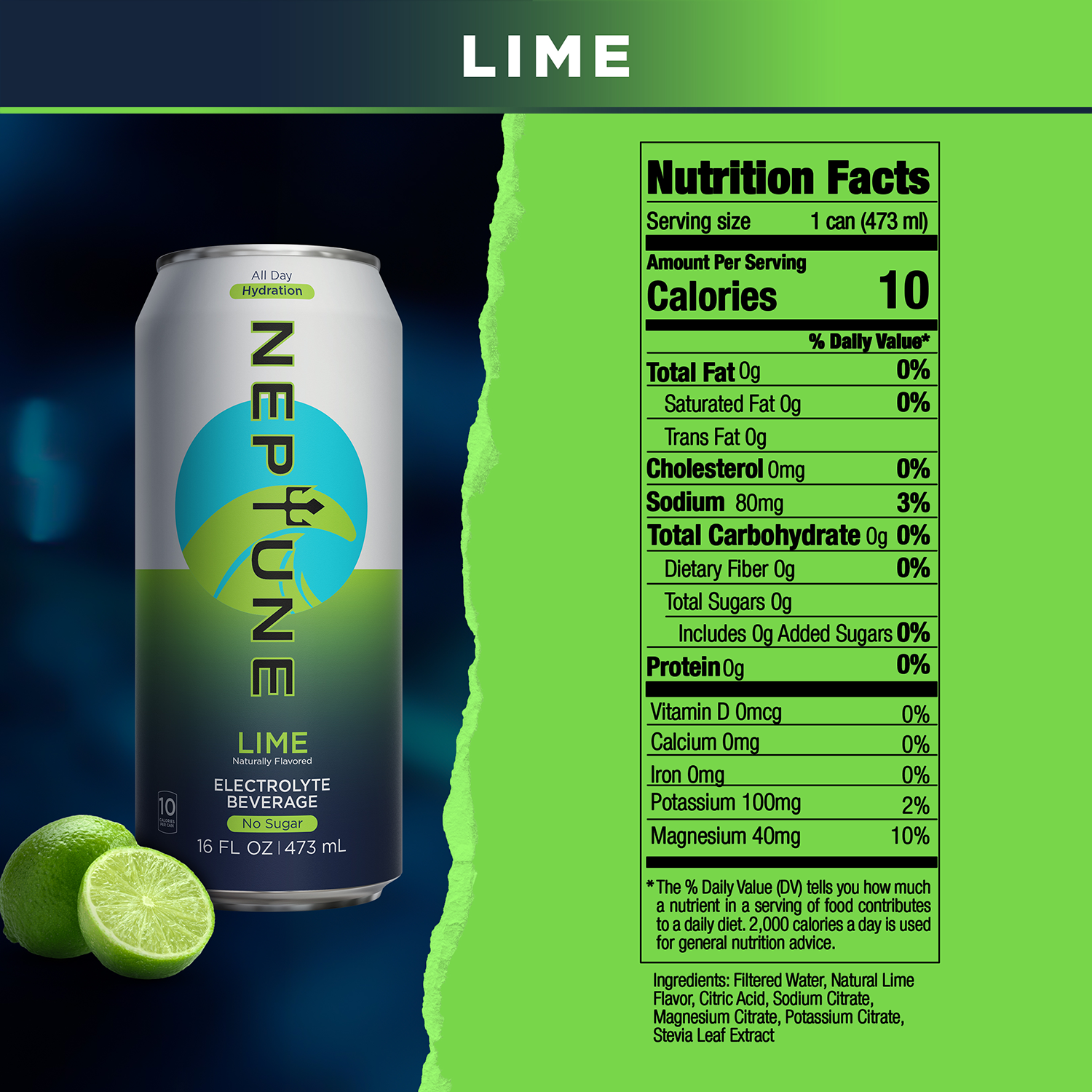 LIME ENHANCED WATER | Drink Neptune